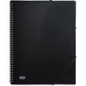 Elba Urban Spiral Display Book A4 40 Pockets with Elastic Black