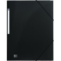 Elba Urban A4 Polypropylene Document Folder with Flap Black