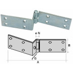 Offset hinge for chests and...