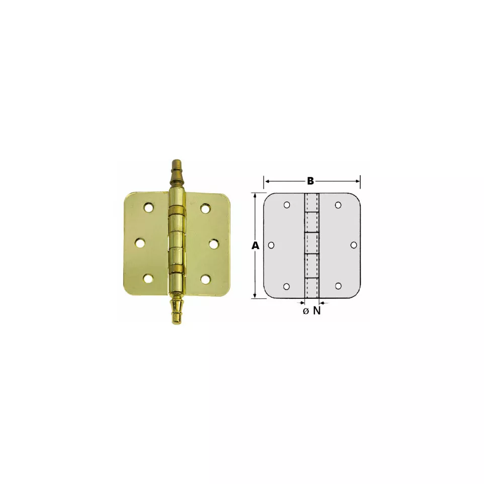 Ball Bearing Hinge 80 x 80mm with...
