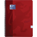 Oxford School Touch spiraalblok, ft A4, 140 bladzijden, gelijnd, rood