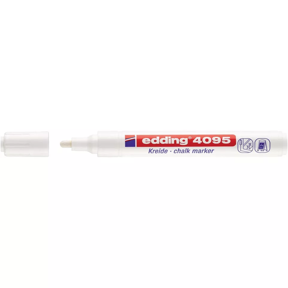 Edding Marqueur craie, e-4095, blanc