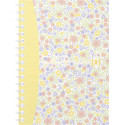Oxford Floral softcover spiraalschrift, ft A6, 50 vel, geruit 5 mm, 4 geassorteerde designs