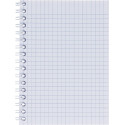 Oxford Floral softcover spiraalschrift, ft A6, 50 vel, geruit 5 mm, 4 geassorteerde designs