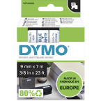 Dymo D1 tape 9 mm, blauw op...