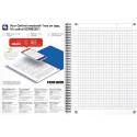 Oxford Office Essentials spiraalschrift, 180 bladzijden, ft 17,6 × 25 cm (B5), 90 vel, geruit 5 mm, geass