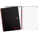Oxford Black n' Red Hardback Wirebound Notebook A4 Ruled 140 Pages
