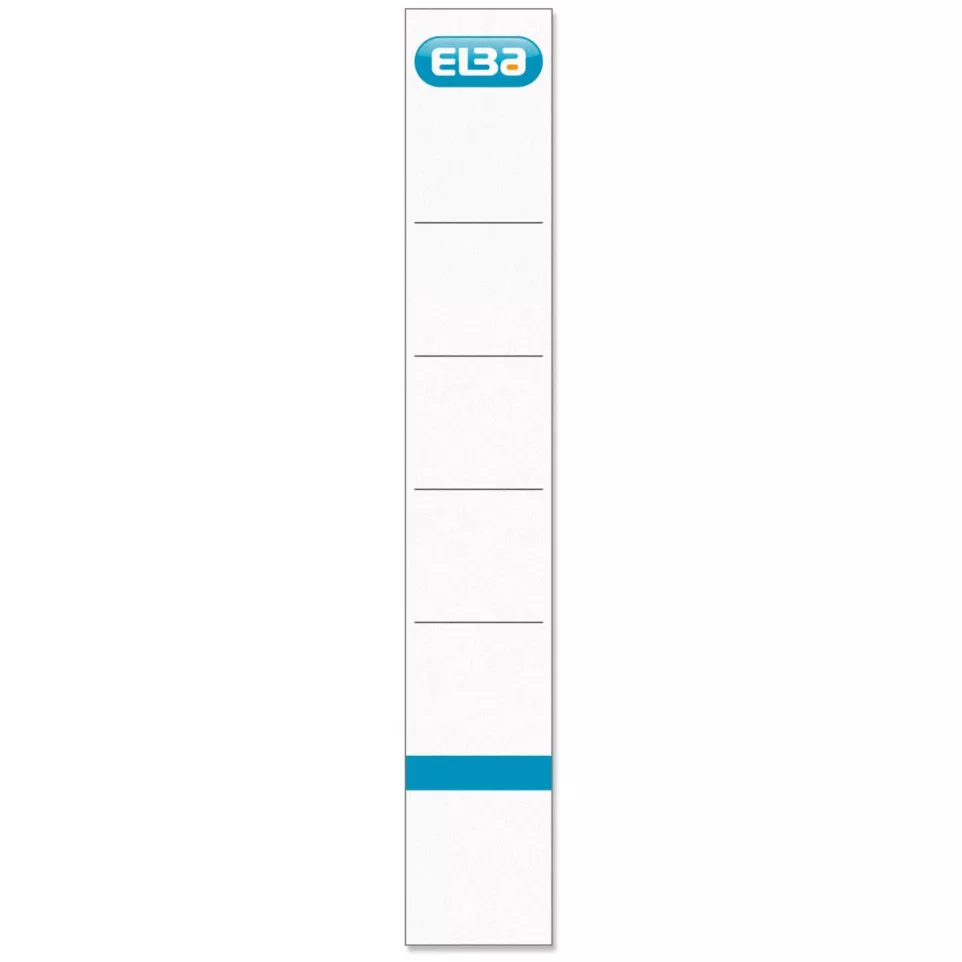 Elba rugetiketten, ft 19x3,4 cm, wit...