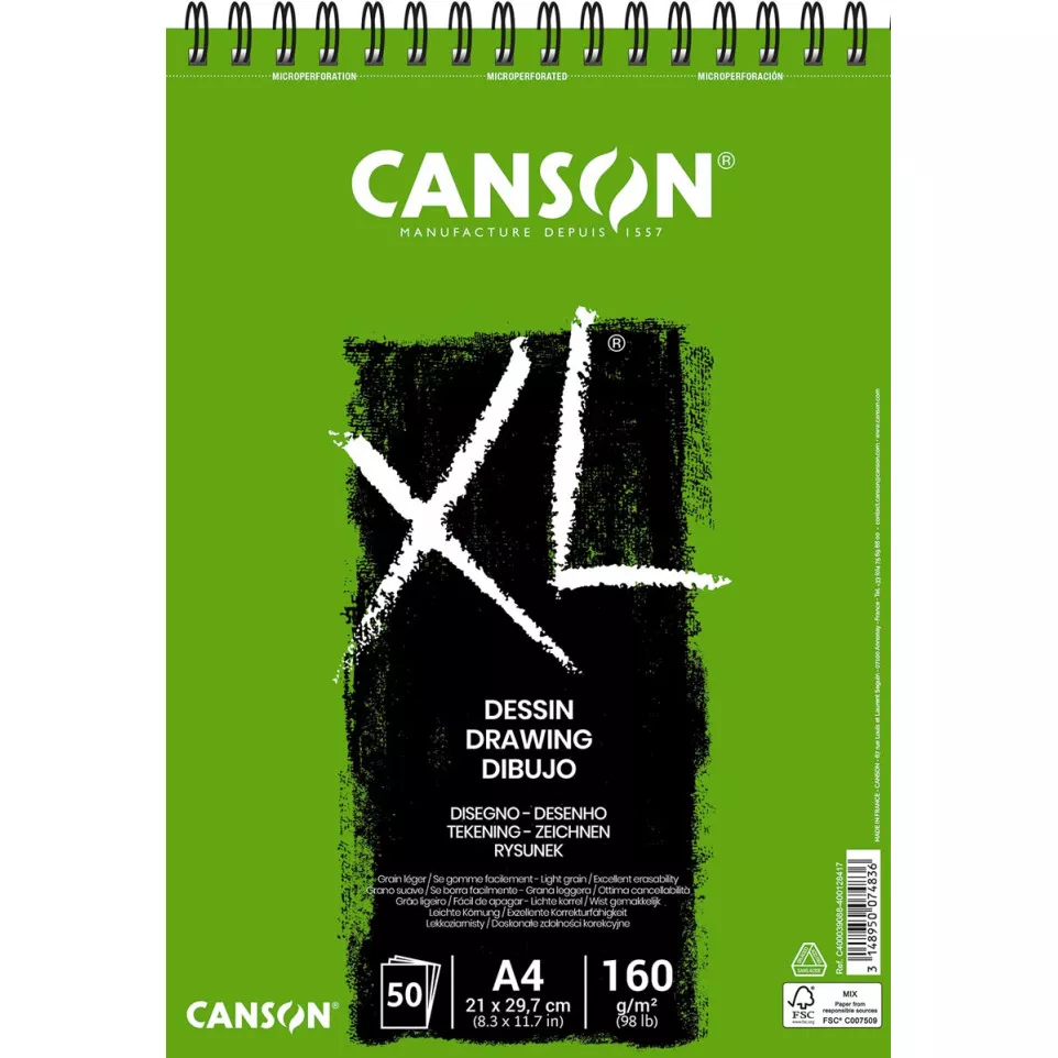 Canson tekenblok XL 160g/m&² ft A4,...