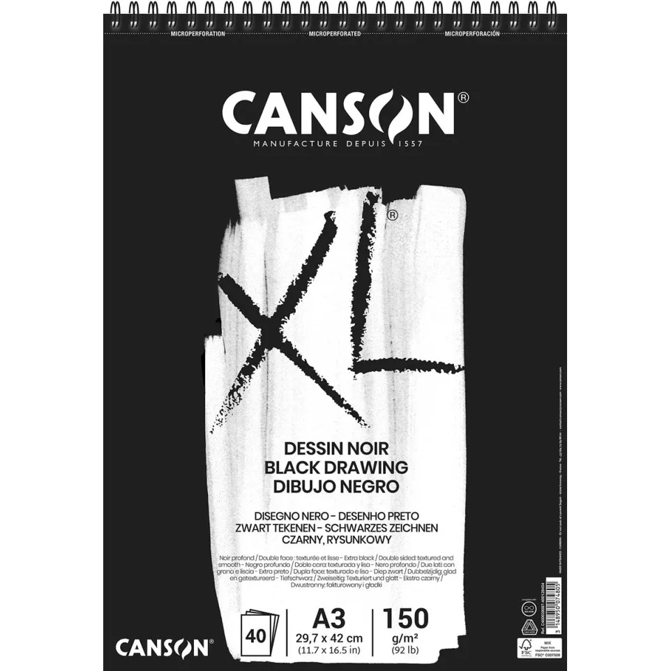 Canson XL Drawing Pad 150gsm A3, 40...