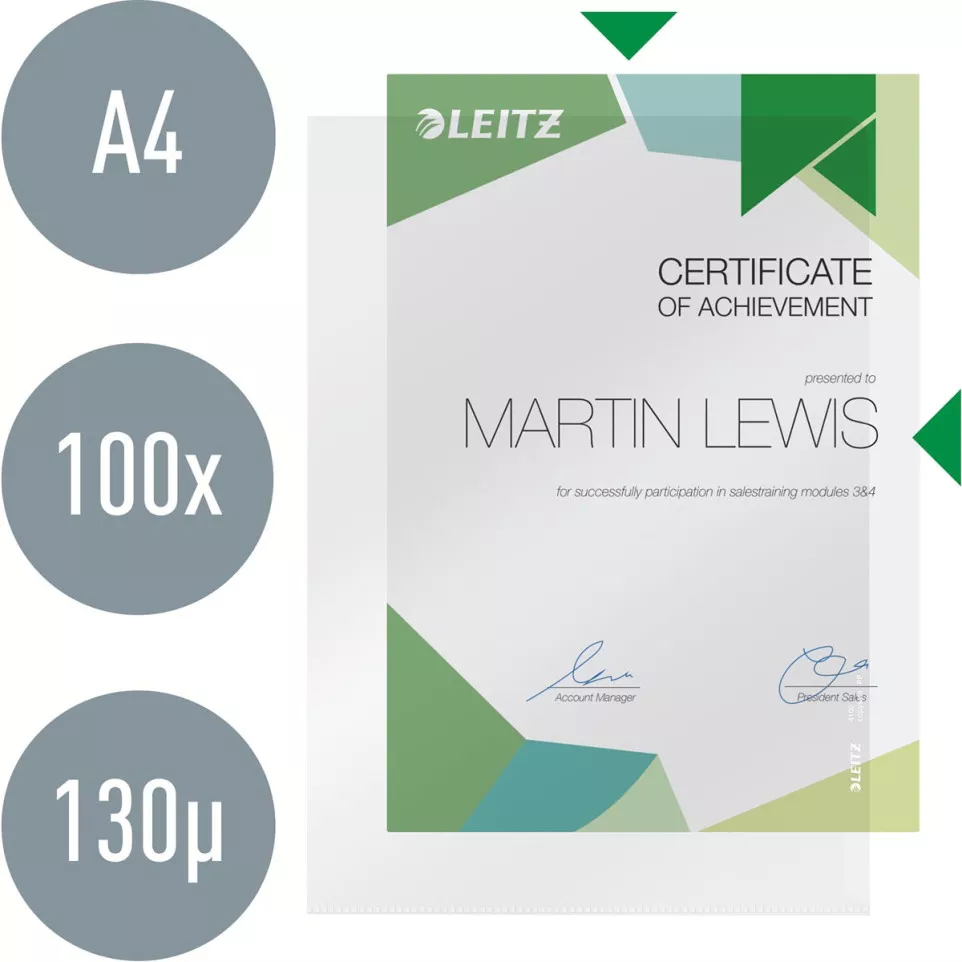 Dossier Leitz Quality A4, fabriqué à...