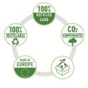 Leitz Recycle snelhechtmap, ft A4, 100 % gerecycleerde karton,  zwart