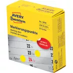 Avery Color-Coding Removable Labels, 3/4 Inch Round Stickers, Yellow, 250 Dot Stickers Total, Roll