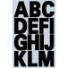 Avery Dennison Weatherproof Large A-Z Letter Labels, 2 Sheets, Black