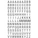 Avery Dennison Numbers and Letters Labels A-Z, 120 Pieces, Black on White