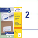 Avery Zweckform 3655, Universele etiketten, Ultragrip, wit, 100 vel, 2 per vel, 210 x 148 mm