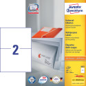 Avery Zweckform 3655, étiquettes universelles, Ultragrip, blanc, 100 feuilles, 210 x 148 mm