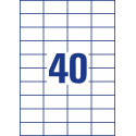 Avery Zweckform 3651, étiquettes universelles , Ultragrip, blanc, 100 feuilles, 52,5 x 29,7 mm