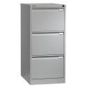 Bisley hangmappenkast, ft 101,6 x 47 x 62,2 cm (h x b x d), 3 laden, grijs