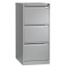 Bisley hangmappenkast, ft 101,6 x 47 x 62,2 cm (h x b x d), 3 laden, grijs
