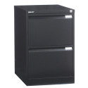 Bisley classeur dossiers, ft 71,1 x 47 x 62,2 cm (h x l x p), 2 tiroirs, noir