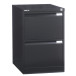 Bisley classeur dossiers, ft 71,1 x 47 x 62,2 cm (h x l x p), 2 tiroirs, noir
