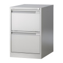 Bisley hangmappenkast, ft 71,1 x 47 x 62,2 cm (h x b x d), 2 laden, grijs