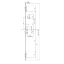 Meerpuntsslot Multisafe 855GL type 11 cilinder bediend met ronde bouten en haken U24x6/35/92/8 1546 kort / pce