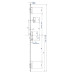 Meerpuntsslot Multisafe 855GL type 11 cilinder bediend met ronde bouten en haken U24x6/35/92/8 1546 kort / pce