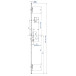 Multisafe 855GL type 3 cilinderslot met haken U24x6/35/92/8 1990 lang / pce