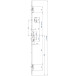 Multisafe 855GL type 3 cilinderslot met haken F24/35/92/8 2400 lang / pce