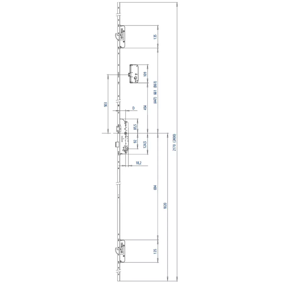 Multisafe 855GL type 3 cilinderslot...