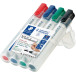 Staedtler Lumocolor whiteboardmarker etui van 4 stuks in geassorteerde kleuren