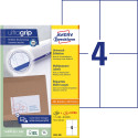 Avery Zweckform 3483-2 Universal Labels Ultragrip White 200 Sheets 105 x 148 mm