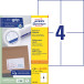 Avery Zweckform 3483-2 Universal Labels Ultragrip White 200 Sheets 105 x 148 mm