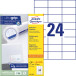 Avery Zweckform 3475 Universal Labels Ultragrip White 200 Sheets 70 x 36 mm