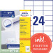 Avery Zweckform 3475 Universal Labels Ultragrip White 200 Sheets 70 x 36 mm
