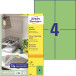 Avery étiquettes universelles colorées ft 105 x 148 mm (l x h), 400 pièces, vert