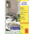 Avery étiquettes universelles colorées ft 105 x 148 mm (l x h), 400 pièces, rouge
