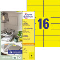 Avery étiquettes universelles colorées ft 105 x 37 mm (l x h), 1600 pièces, jaune