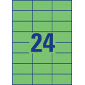 Avery étiquettes universelles colorées ft 70 x 37 mm (l x h), 2400 pièces, vert