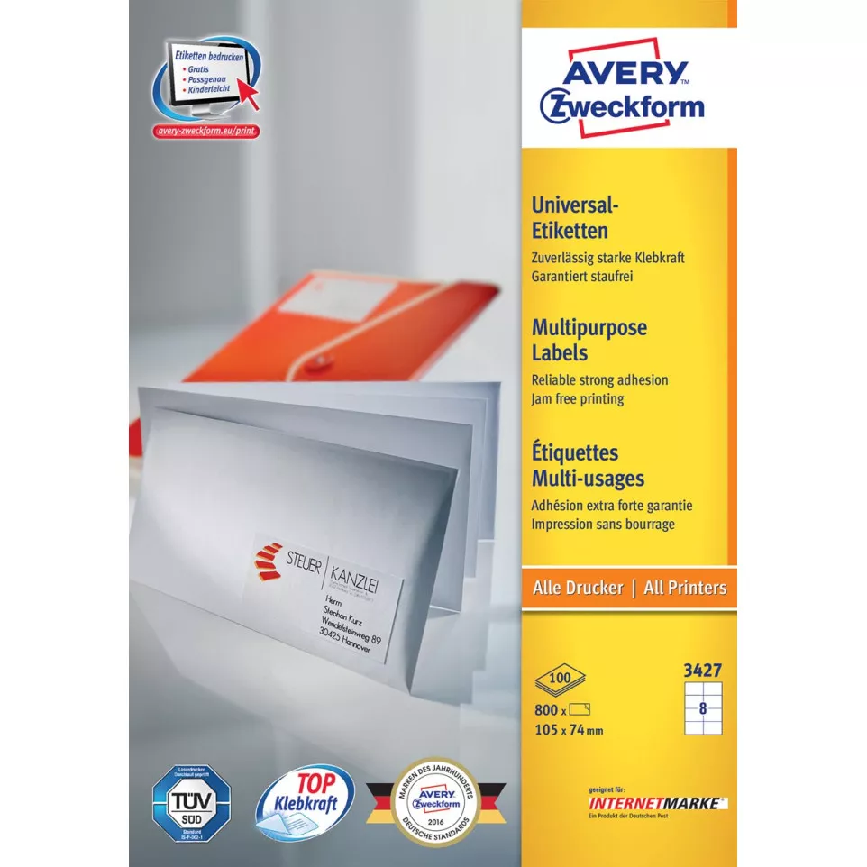 Avery Zweckform 3427 Universal Labels...