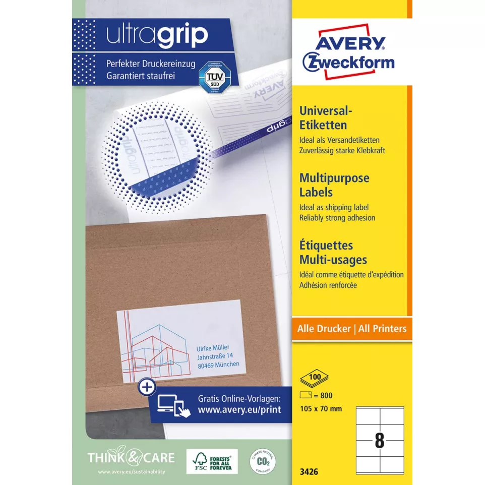 Avery Zweckform 3426, Universele...