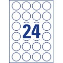 Avery Zweckform L3415-100 ronde etiketten, diameter 40 mm, 2400 etiketten, wit