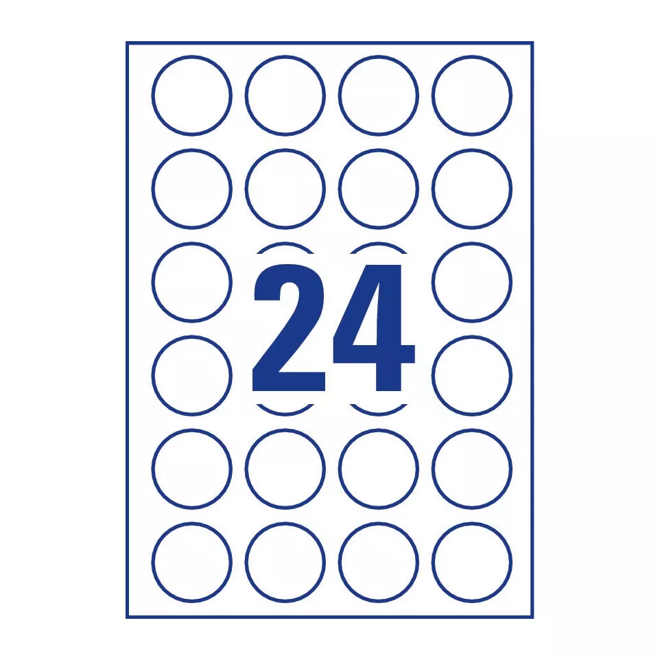Avery Zweckform L3415-100 ronde...