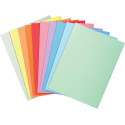 Exacompta Chemise de classement Super 180, pour ft A4, paquet de 10 pièces, 10 couleurs assorties