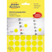 Avery Ronde etiketten diameter 18 mm, geel, 1.056 stuks