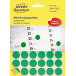 Avery Dennison Round Labels 18 mm Diameter Green Pack of 1,056