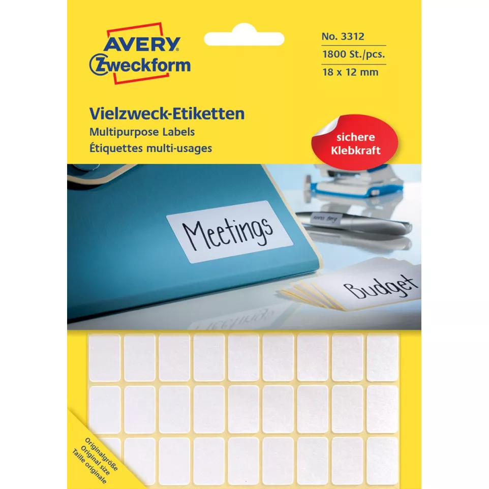 Avery Zweckform 3312 mini etiketten...