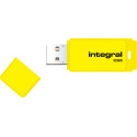 Integral Neon USB 2.0 Flash Drive 32GB Yellow
